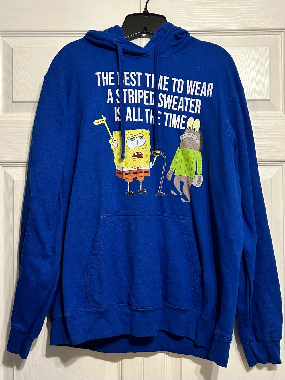 Nickelodeon Royal Blue SpongeBob Graphic Pullover Hoodie